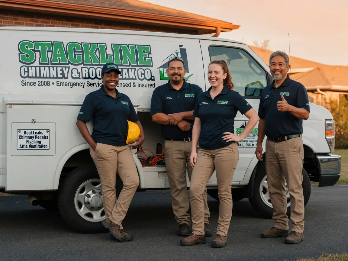 Chimney flashing repair company in Rice, TX